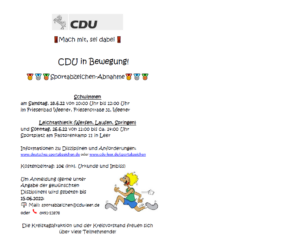 CDU in Bewegung – Sportabzeichen-Abnahme